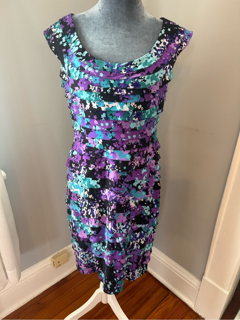 signature shutter pleat sheath dress from Adrianna Papell